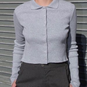 Brandy melville grey caroline top